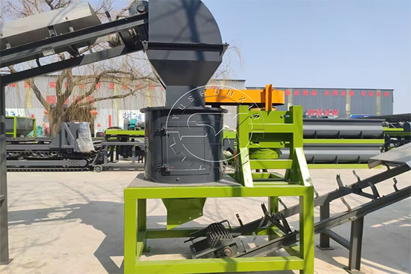 crushing machine in compost biofertilizer system