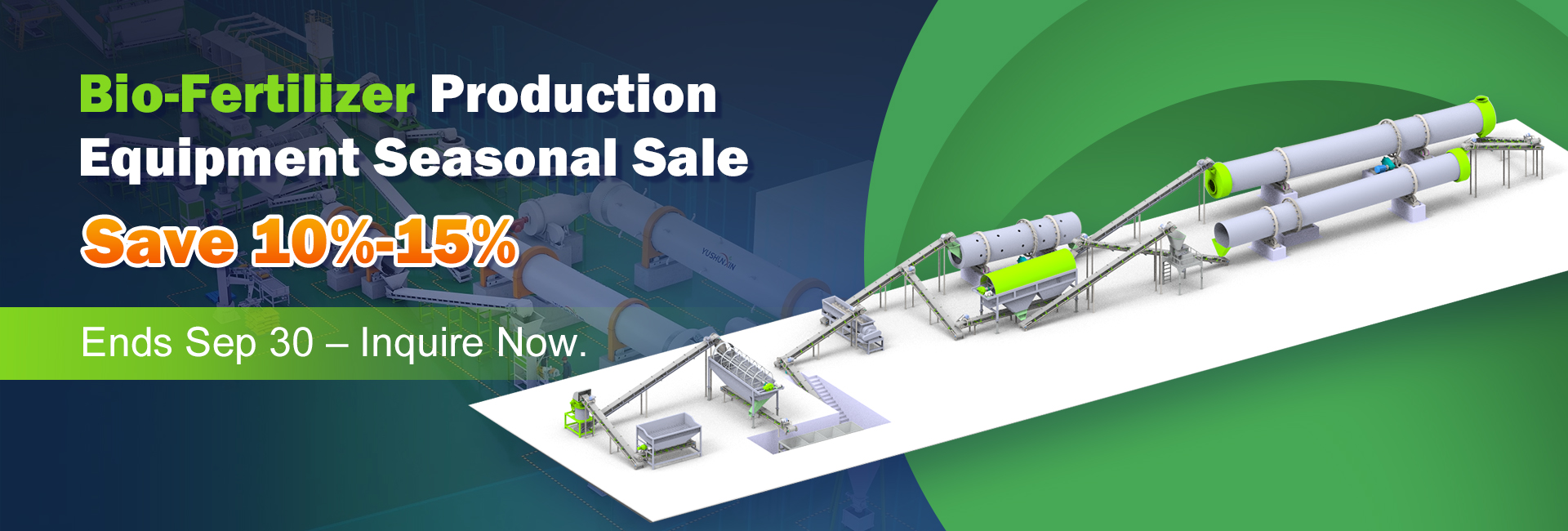 Bio fertilizer production equipment seasonal sale