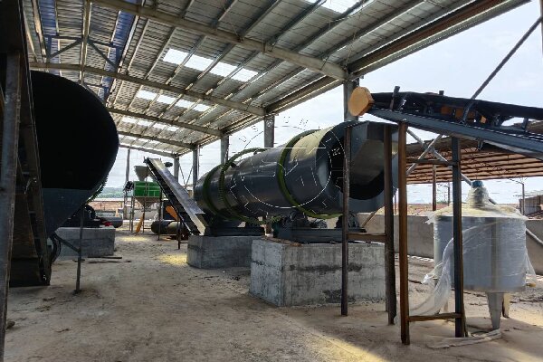 drum granulator for large scale biofertilizer plants