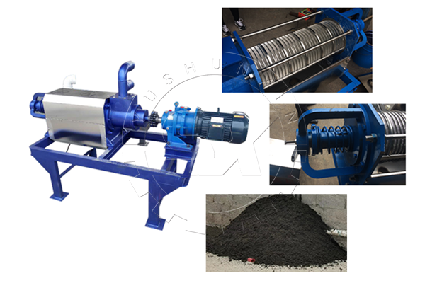 screw press separators for dewatering chicken manure