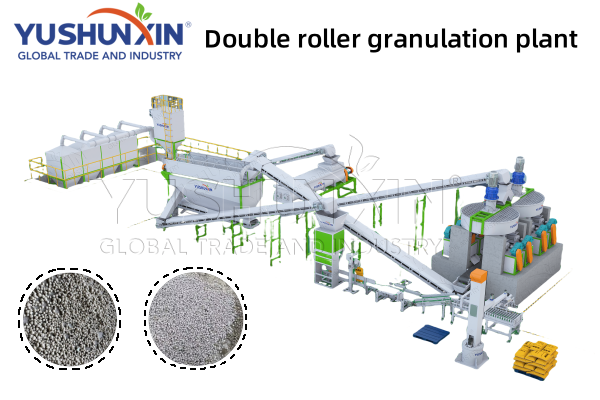 double roller granulation plant