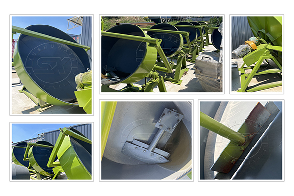 Details structure of pan pelletizer for making biofertilizer