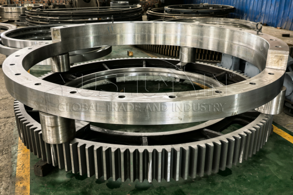 Large gear ring of drum dryer designer