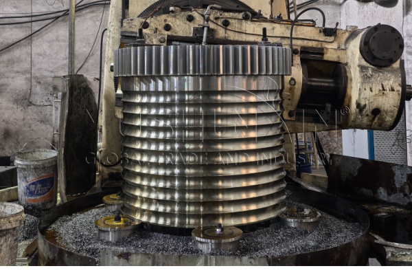 Small gear rings for designing rotary dryer