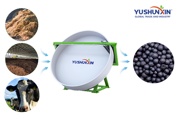 cow manure disc granulator